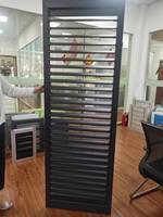 Volets extérieurs horizontaux en aluminium à lamelles réglables manuels pour fenêtres