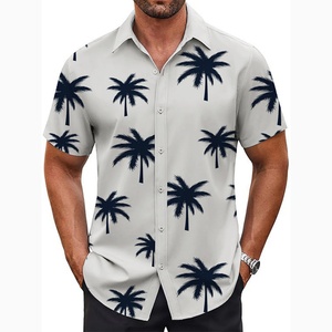 Camisa Hawaiana BMH 07-A para Hombre, Camisa Casual de Playa de Verano, Manga Corta, con Botones, Estampada, para Vacaciones Tropicales - Product Image 5
