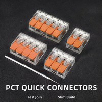 Connecteurs rapides pour câbles automobiles Muge -412/413/414/415, compacts, à LED, pour cuivre 0,5-4 mm, à ressort, à enfoncement, 32A, boîtier PA, raccordement