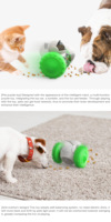 Katzenpuzzle Langsamfutterspender Kauspielzeug Trainingssnack Molaren Zahnreinigung Spielzeug Gummi Futteraustrittsball Haustier Hundespielzeug Plastik