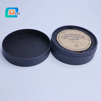 Emballage cylindrique en carton argenté de luxe personnalisé avec plateau en EVA pour coffret cadeau de sous-verres à whisky