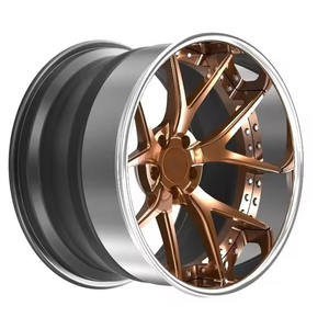 Llanta de coche forjada monobloque personalizada bronce 18 19 20 21 22 <span class=keywords><strong>23</strong></span> 24 pulgadas rueda de coche para BMW M3 Nissan GTR Chevrolet Corvette C6 Z06 - Product Image 1