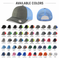 Gorra Trucker Personalizada de Malla Desgastada de 6 Paneles de Alta Calidad ZG, Gorra Richardson 112 para Hombre con Bordado