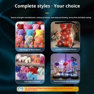 زهرة أبدية هدية عيد الحب 520 هدية عيد ميلاد وردة على شكل قلب اعتراف حب هدية صغيرة للصديقة - Product Image 4