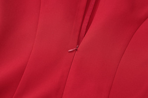 Abito da Donna a Trapezio Autunnale Vestito Rosso da Donna <span class=keywords><strong>Sexy</strong></span> Mini Abito a Maniche Lunghe - Product Image 5