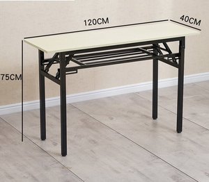 <span class=keywords><strong>Table</strong></span> <span class=keywords><strong>pliante</strong></span> double couche Moon moderne pour l'extérieur, l'entraînement, l'apprentissage, les devoirs, pieds réglables en métal, conception à double ressort - Product Image 6