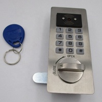 Serrure de casier numérique à code en acier inoxydable 304 poli, durable, antivol, antirouille, pour armoires métalliques/boisées de gym, déverrouillage par clé/mot de passe