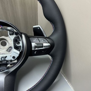 Volante de Cuero Perforado Negro a Precio de Fábrica Compatible con BMW F30 F10 E90 (Sin AB) - Product Image 5