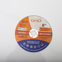 Disque de coupe en métal WGW 6 "150x1.6x22.23mm, roue en oxyde d'aluminium pour meuleuse d'angle, T41-80m/s-Fabriqué en Chine