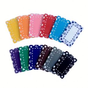 Abs Rectangular Solid Classic Casino Chips Multiple Color Blank Flowers for <b>Board</b> Games and <b>Poker</b> Trays - Product Image 1