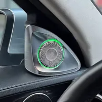Tweeter rotatif 64 couleurs pour Mercedes Benz Classe S W222 2014-2020 |   Éclairage d'ambiance OEM synchronisé pour haut-parleur de montant A - Amélioration de l'audio