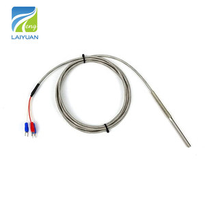 Laiyuan SUS304 SUS316 200C PT 100 Capteur RTD <span class=keywords><strong>Sonde</strong></span> <span class=keywords><strong>Pt100</strong></span> <span class=keywords><strong>3</strong></span> <span class=keywords><strong>Fils</strong></span> Capteur de Température - Product Image 2