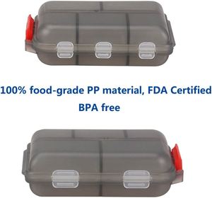 Boîte à pilules portable en plastique à 10 compartiments pour la vente en gros – Organisateur de rangement pratique - Product Image 4