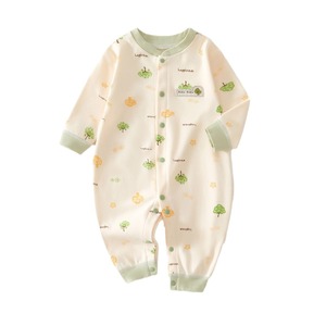 Mameluco de Bebé de Algodón Puro Unisex, Ropa de Primavera y Otoño, Manga Larga sin Costuras, Ropa para Gatear - Product Image 5