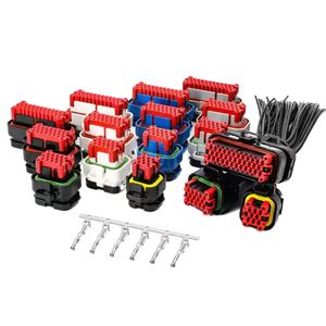 Оригинальный 23-контактный водонепроницаемый разъем Ampseal Tail Buckle <span class=keywords><strong>Cover</strong></span> для автомобильных блоков управления (ECU), черный, PBT PA66, 776464-1 - Product Image 5