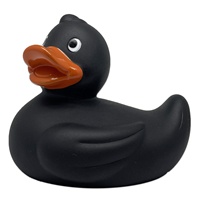 Canard de bain en PVC personnalisé, 3 pouces (9 cm), en vrac, avec logo, rose, noir, blanc, jaune, jouet couineur pour baignoire, canard en caoutchouc