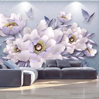 Papier peint mural de luxe pour décoration intérieure Papier peint 3d texturé en vinyle 5d rouleau de papier peint 3d pour chambre à coucher