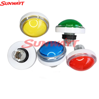 Boutons d'arcade à dôme LED éclairés de 100 mm, interrupteurs en plastique 12 V pour jeux à monnayeur, accessoires pour jeux d'arcade
