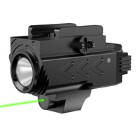 Lampe torche tactique extérieure avec viseur laser rouge, étanche IP65, en alliage d'aluminium, 600 lumens, éclairage longue portée 50 m