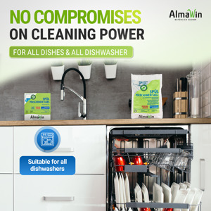 AlmaWin Custom 1 Dishwasher <b>Salt</b> 2Kg Limescale Protection For All Dishwashers Regeneration <b>Salt</b> Vegan Pure <b>Coarse</b> Water Softener - Product Image 6