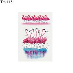 Pegatina inteligente CMYK creativo flamenco impermeable tatuaje temporal pájaro estilo pegatina cuello brazo cuerpo arte calcomanía - Product Image 2