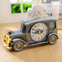 Reloj Clásico para Coche, Reloj Despertador Eléctrico Multifunción, Reloj Decorativo Vintage para Coche, Decoración para Escritorio y Dormitorio