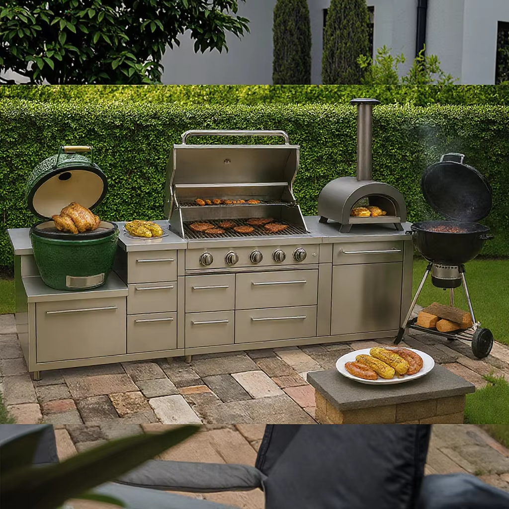 Bbq Island Lowes Built In Grill Cal Flame 122-Inches W X 57-Inches