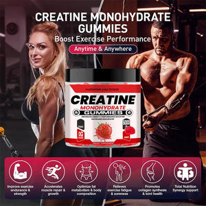 Gomitas Energéticas Pre-Entrenamiento para Adultos, 100% Orgánicas, Marca Blanca, Suplementos de Monohidrato de Creatina para Mejorar la Musculatura - Product Image 4