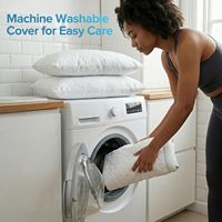 Oreillers en mousse à mémoire de forme déchiquetée, réglables avec housse respirante, soutien ferme moyen, lavables pour les dormeurs sur le côté, le dos ou le ventre