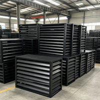 Panneaux Métalliques Industriels pour Hôpitaux, Cache de Climatisation à Lamelles pour Extérieur, Étanche, Anti-Corrosion, Décoration Architecturale