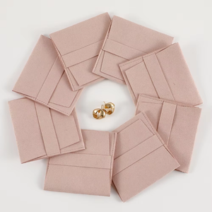 Bolsa de Joyería de Microfibra de 8*8cm con Inserto para Collar, Bolsa de Terciopelo de Alta Calidad para Empaque de Joyería con Logotipo (1) - Product Image 2
