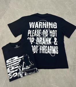 T-shirt da <span class=keywords><strong>uomo</strong></span> con stampa 'That's AWFUL Lot Cough Syrup' in nero, design classico alla moda, lavorazione a maglia, produzione in serie - Product Image 6