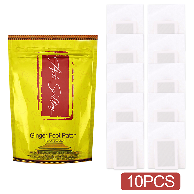 10pcs anti swelling detox foot patch improve sleep detox patches for feet foot and body care ginger foot pads