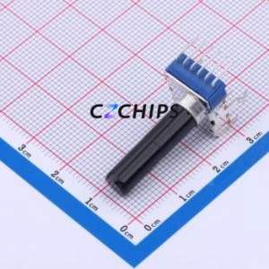 Résistance/potentiomètre réglable RK12L1230A08, composant traversant (THT)-6P, 15,5x12mm, résistance 10kOhm 20% - Product Image 1