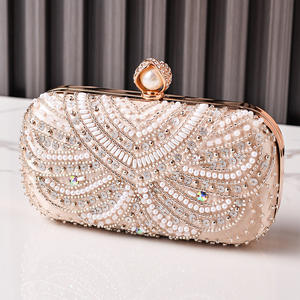 Embrague de noche con bordado de cuentas de lujo, oferta de descuento en nueva boda, bolso elegante para novia, bolso de mano para graduación y bolso de fiesta - Product Image 1