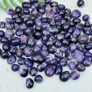 أحجار الأميثيست الطبيعية المصقولة بحجم 2-3 سم، كريستال روحي طبيعي للريكي، حصى الكوارتز لتزيين المنزل - Product Image 5