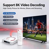 Boîtier TV Android 16.0 I96 Z7 avec puce Hisilicon, 8 Go de RAM, 128 Go de ROM, Wi-Fi 2.4G+5G, décodage vidéo 8K, assistant vocal Google, boîtier TV intelligent