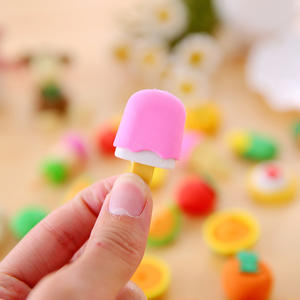 Kawaiiクリエイティブかわいいフルーツケーキカスタム形状鉛筆消しゴム格安シミュレーション食品野菜消しゴムセット - Product Image 4