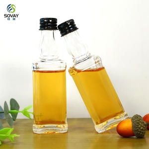 Conteneurs d'emballage en gros, usine, 50 ml, 100 ml, miniatures, bouteilles en verre pour jus, vin, <span class=keywords><strong>spiritueux</strong></span>, liqueurs, whisky, vodka, personnalisées - Product Image 4