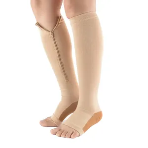 Hot Sale Zipper <strong>Compression</strong> <strong>Socks</strong> Anti-embolism <strong>Socks</strong> Prevent Varicose Veins Calf <strong>Socks</strong>
