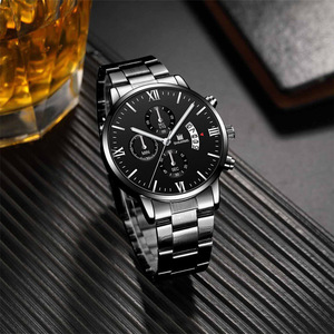 Nhà Máy Cung Cấp Trực Tiếp Người Đàn Ông Của Đơn Giản Giản Giản Dị Thạch Anh Xem Set Hot Bán Hợp Kim Thép Không Gỉ Một Mảnh Dropshipping - Product Image 5