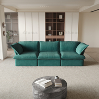 VOXHOME USA Lagerbestand Sofortversand Sofa Moderne Wohnzimmermöbel Grünes Modulares Ecksofa Set