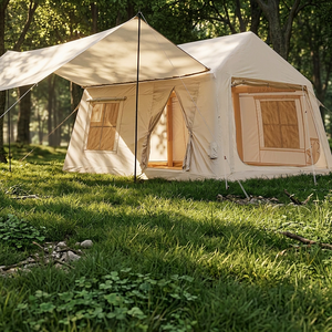 4 Season Inflatable <b>Tent</b> with Oxford Fabric 3000mm <b>Waterproof</b> UV Protection Ventilation Easy Setup Single Layer 400x275x200cm - Product Image 2