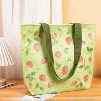 Sac fourre-tout en papier Tyvek rayé écologique et recyclable, sac à main réutilisable Dupont avec poignée cousue pour cadeaux d'entreprise