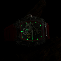 2024 mode ABS montres hommes poignet luxe personnalisé Logo squelette montre pour hommes en gros hommes montres marque privée