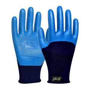 Guantes de trabajo de nitrilo Xinyu A698 con textura completa, antideslizantes y duraderos para construcción y uso general. - Product Image 1