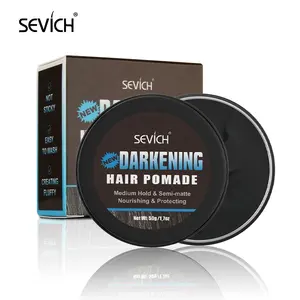 Product Private Label Vegan Black Hair Pomade Men Organic Temporary Hair Color Wax