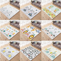 Équité grand tapis de sol en mousse XPE Double face jouet éducatif Non toxique pour bébé ramper jouer peluche pour pique-nique pliable