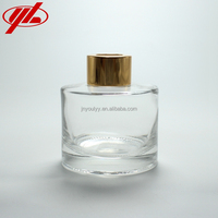 Flacon en verre de diffuseur de roseau de parfum cosmétique transparent vide de 100ml personnalisé
