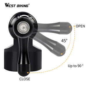 WEST BIKING Bomba de Bicicleta Portátil de Aleación de Aluminio, Mini Bomba de <span class=keywords><strong>CO2</strong></span>, Cabezal de Inflador, Bomba Manual, Schrader Presta, Bicicleta de Montaña, Ciclismo de Emergencia - Product Image 6